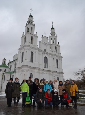 У знаменитого Софийского собора в Полоцке